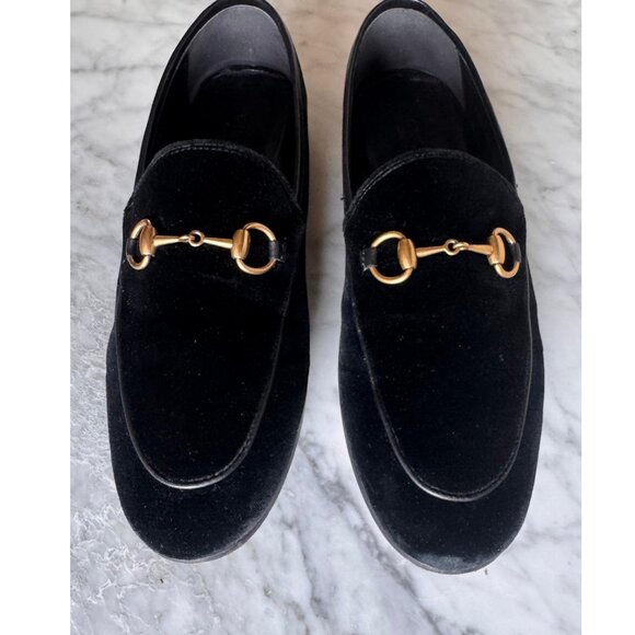 WOMENS 36 1/2 - GUCCI HORESEBIT VELVET LOAFER - Worn Once - Picture 4 of 14